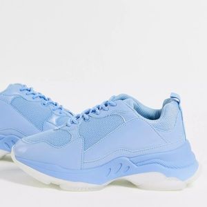 ASOS Design Chunky Blue Dancer Sneakers (SIZE 9 BUT THEY FIT LIKE AN 8) 💙